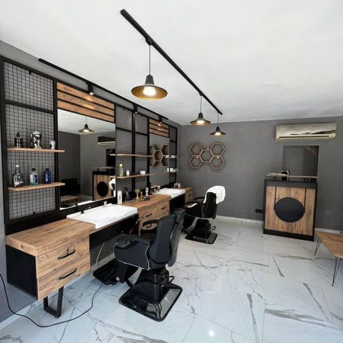 دکور آرایشگاه مردانه