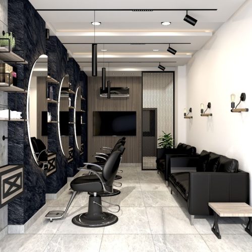 دکور آرایشگاه مردانه