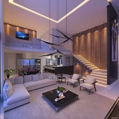 نمای داخل ویلای دوبلکس
