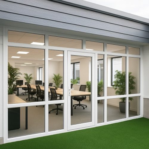 پارتیشن شیشه ای UPVC